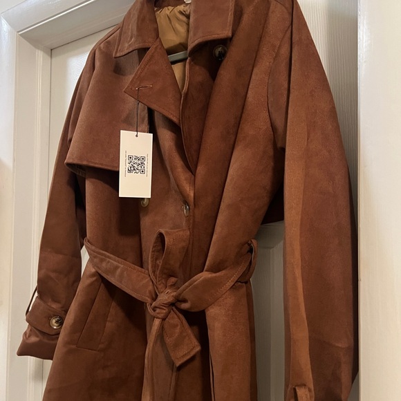 Edyisa suede trench coat - Picture 6 of 11